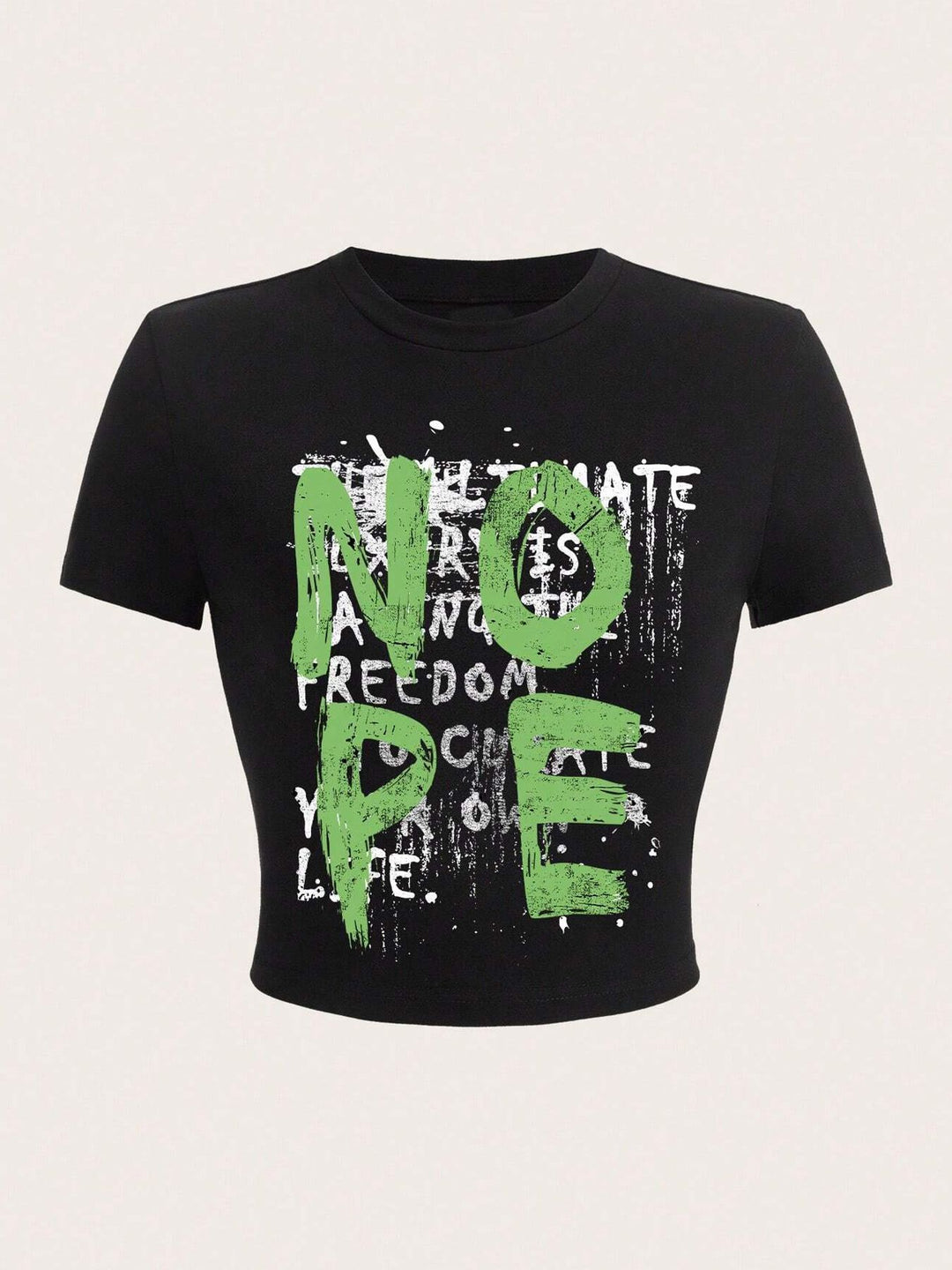 Damen T-Shirt mit funkelndem Discokugel-Motiv und zeitgemäßem Schleifendetail Drune