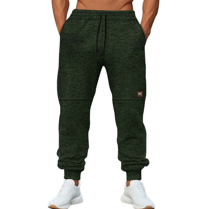 Herren moderne Jogginghose mit elastischem Bund und seitlichen Taschen Drune