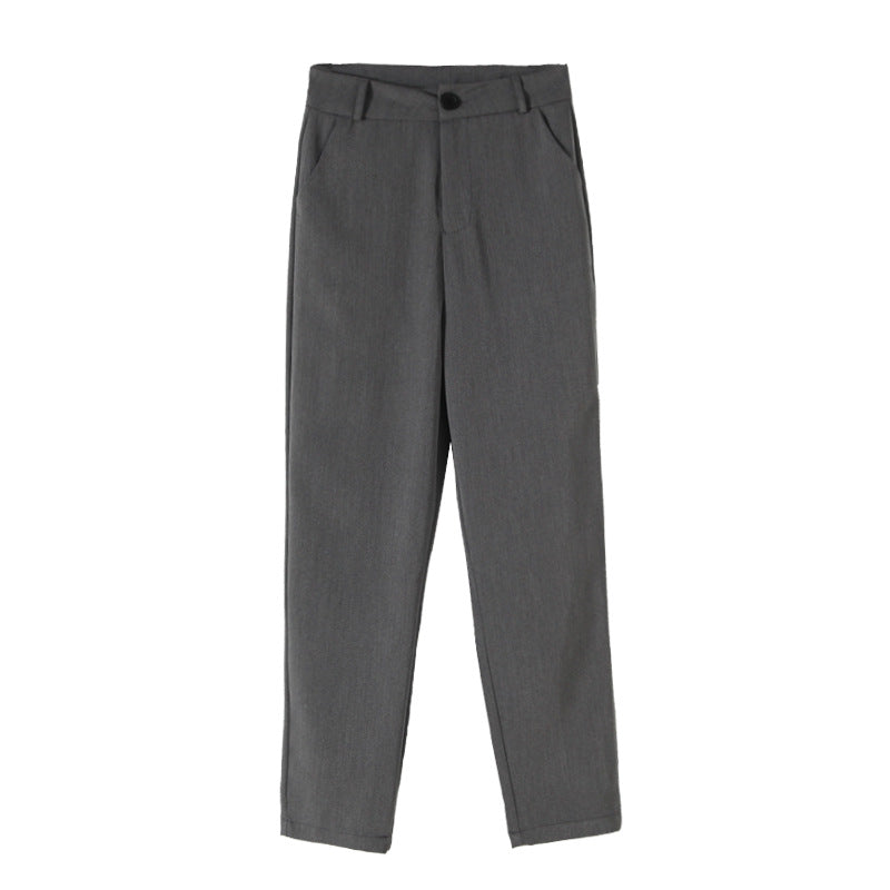 Damen Körperbetontes Crop-Top mit hohen Kragen und feiner Rippstruktur Drune