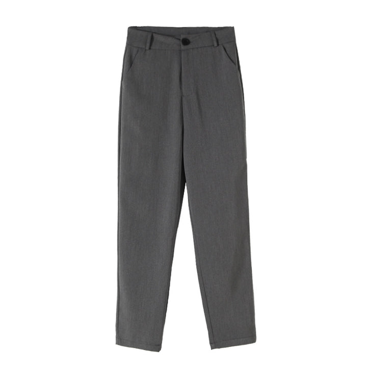 Damen Körperbetontes Crop-Top mit hohen Kragen und feiner Rippstruktur Drune