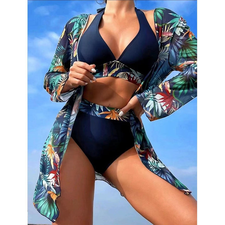 Damen Bikini-Set mit floralem Cover-Up Drune
