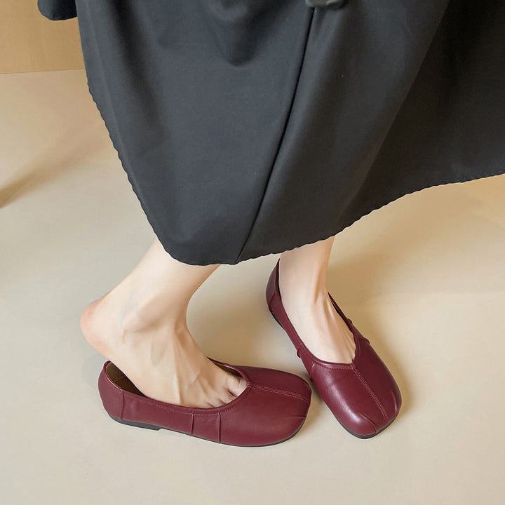 Damen Ballerinas mit einzigartigem Faltendesign Drune