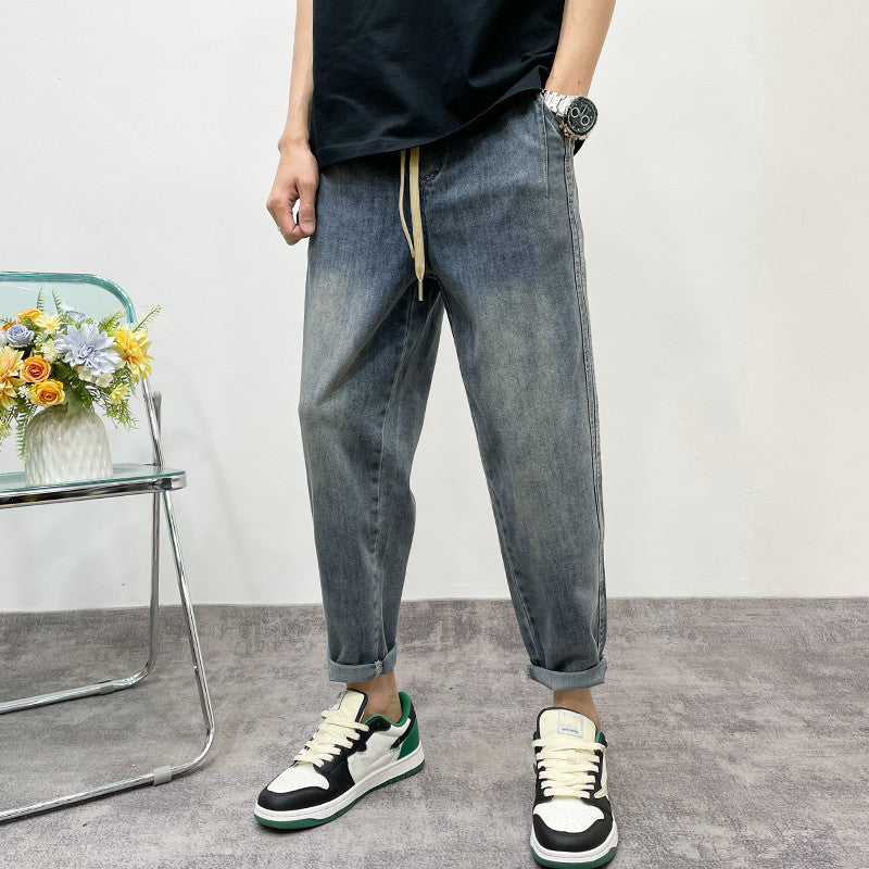 Herren Lässige Denim-Hose Drune