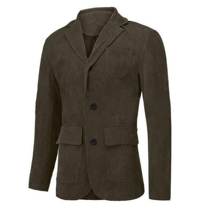 Herren modischer Cordblazer mit mehreren Taschen und eleganter Passform Drune