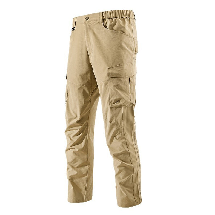 Herren Outdoor-Cargohose mit elastischem Bund, vorgeformten Knien und Multifunktions-Taschen Drune