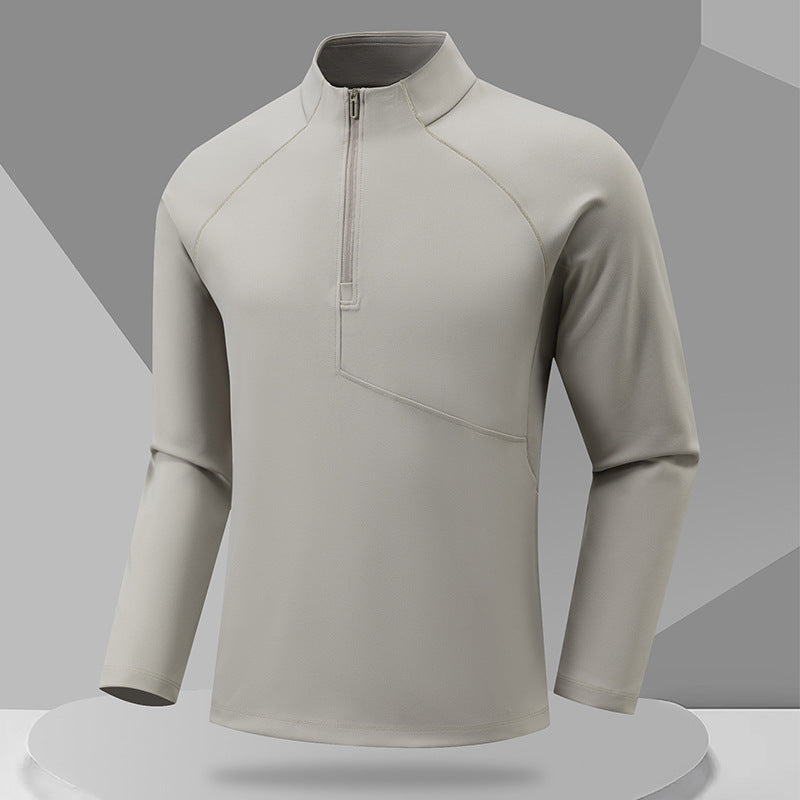 Herren Sportliches Langarmshirt mit Stehkragen Drune
