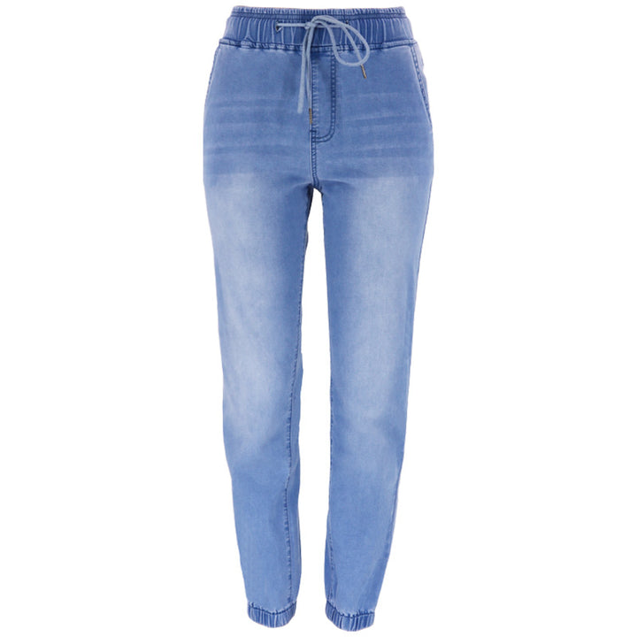 Damen Jogginghose aus weichem Denim mit verstellbarem Bündchen Drune