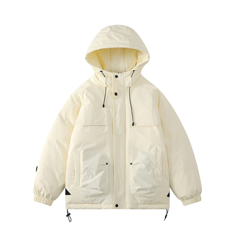Damen Gepolsterter Parka mit Kapuze und Utility-Taschen Drune