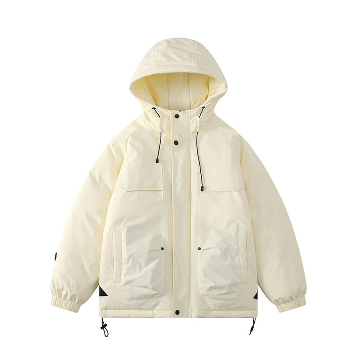 Damen Gepolsterter Parka mit Kapuze und Utility-Taschen Drune