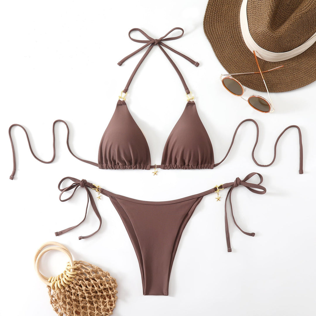 Damen Triangel-Bikini mit raffinierten Details Drune