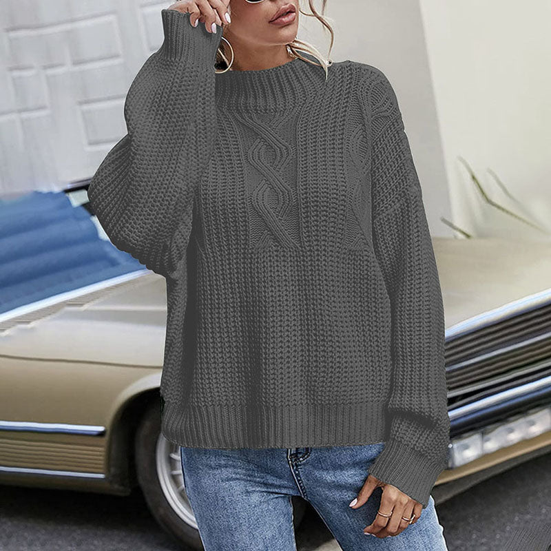 Drune | Stylischer Pullover Aus Gedrehtem Strick für Damen