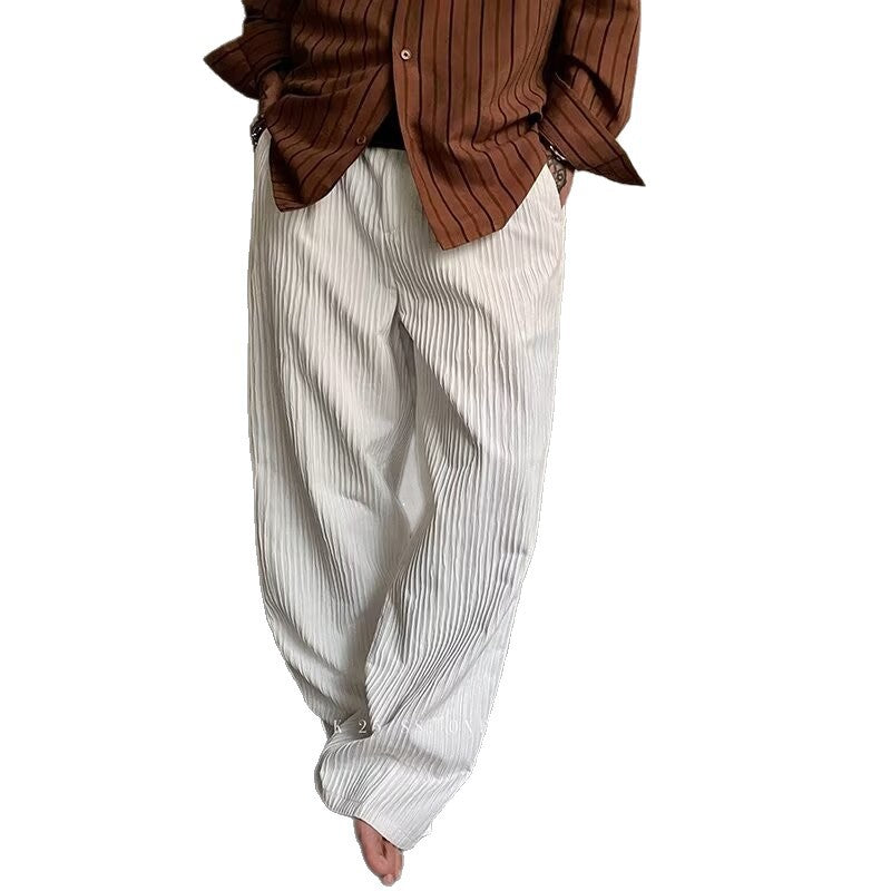 Herren Elegante Streifenhose Drune