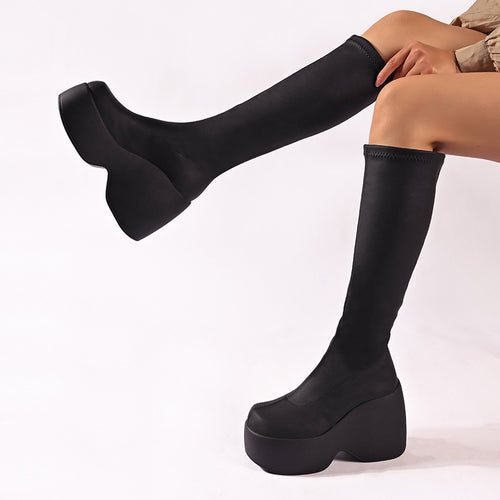 Damen High-Performance Plateau-Stiefel mit ergonomischem Design und rutschfester Sohle Drune
