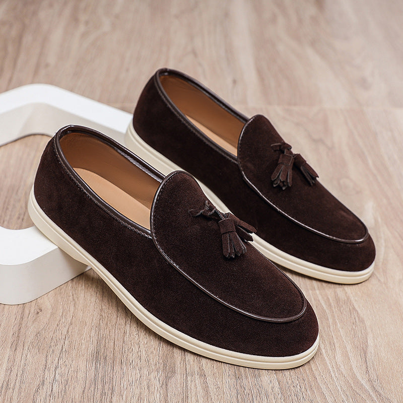 Herren Elegante Mokassins aus Veloursleder