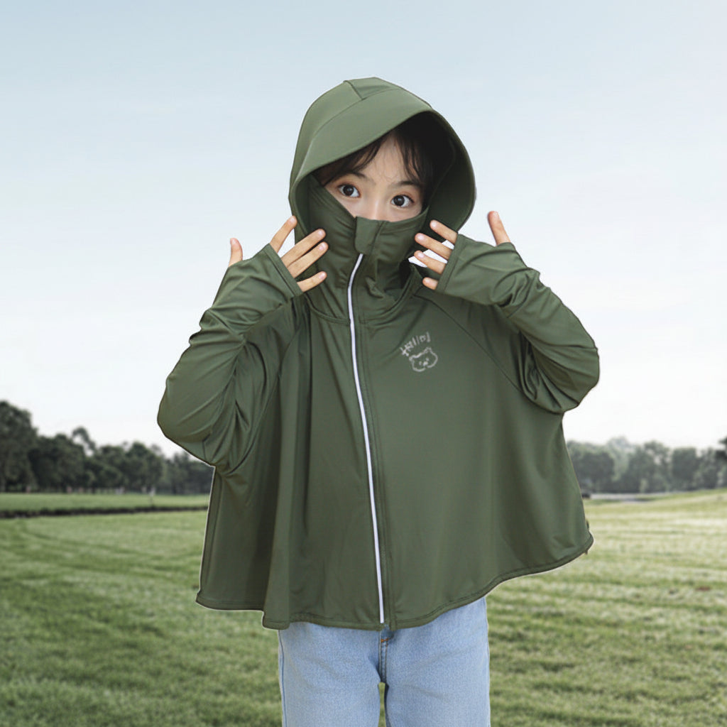Damen UV-Schutzjacke mit Kapuze und atmungsaktivem Design Drune