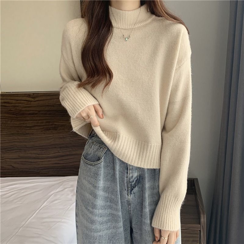 Damen modischer Rollkragenpullover Drune