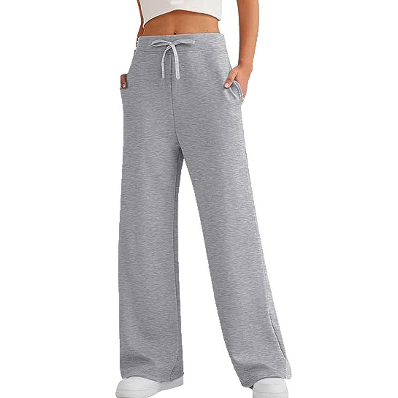 Damen Weite Freizeit-Hose mit elastischem Bund und praktischen Taschen Drune