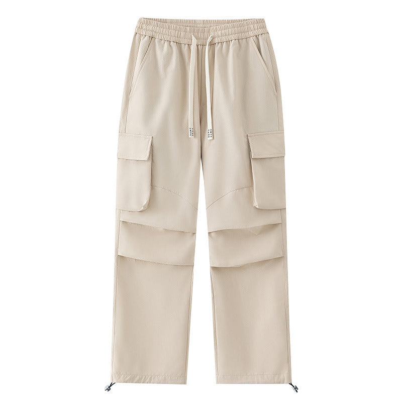 Herren Cargo-Hose mit elastischem Bund, Lagen‑Detail und Reißverschluss-Saum Drune
