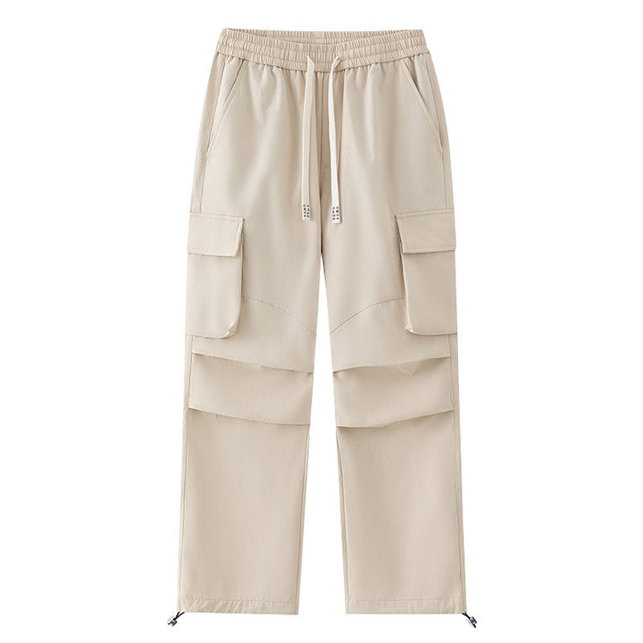 Herren Cargo-Hose mit elastischem Bund, Lagen‑Detail und Reißverschluss-Saum Drune