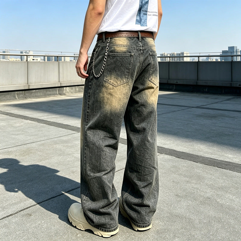 Herren Bequeme Weit geschnittene Jeans Drune
