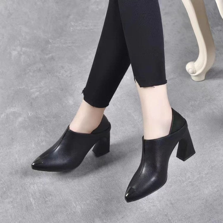 Damen Chunky Absatz Mules Drune