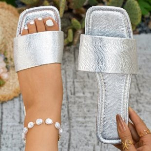 Damen Glamouröse Riemen-Sandalen Drune