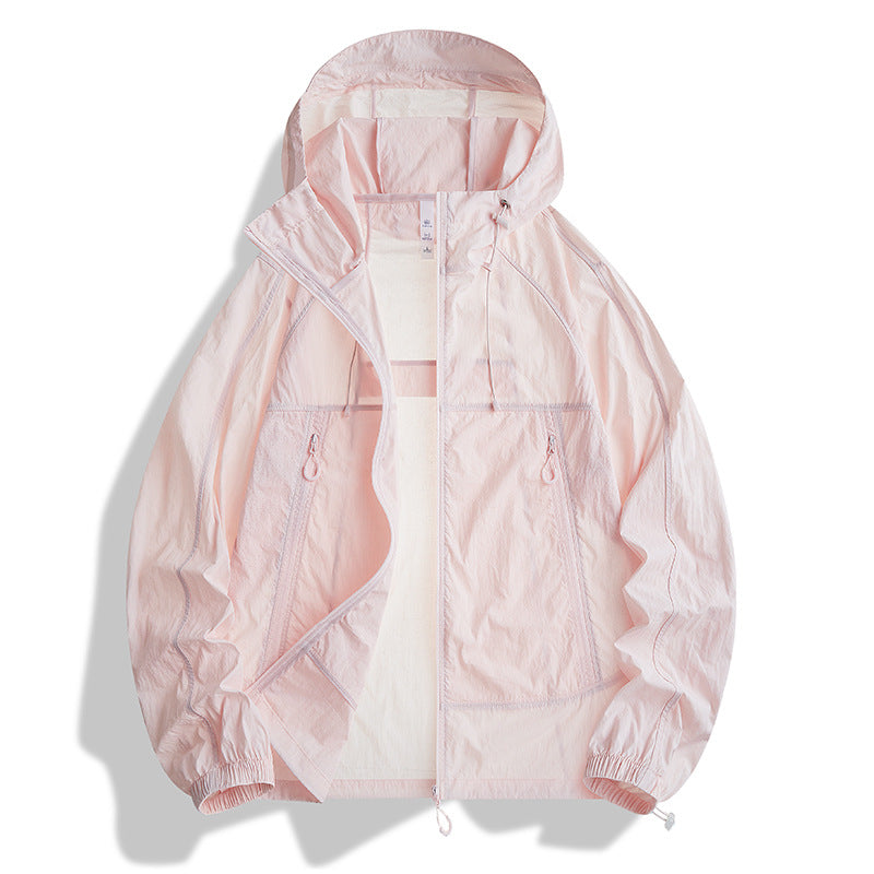 Herren Ultraleichte Kapuzen‑Windjacke mit Packfunktion, Meshfutter & Reißverschlusstaschen Drune