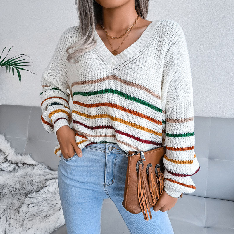 Drune | Gestreifter Strickpullover mit Modernem Charme