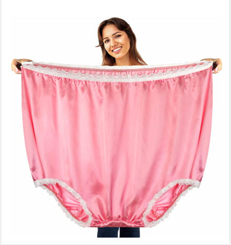 Unisex  übergroßer Satin-Spaßslip mit elastischem Bund Drune