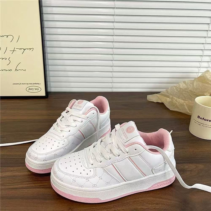 Damen Sportliche Sneakers mit dickem Komfort-Fußbett und atmungsaktiver Oberflächenstruktur Drune