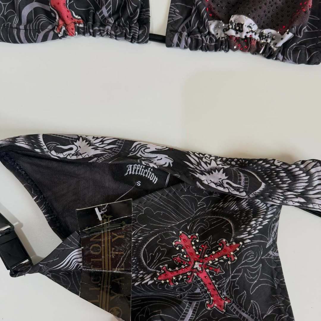 Damen Designer-Bikini mit kreativem Grafiken Drune