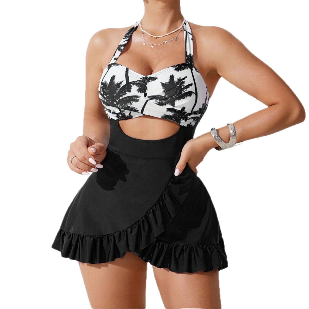 Damen Badeanzugkleid mit raffinierter Cut-Out-Optik Drune
