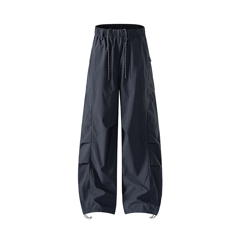Herren Tech-Cargo-Hose aus wind- und wasserabweisendem Nylon mit elastischem Bund & Multifunktionstaschen Drune