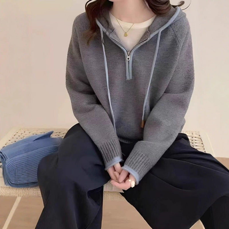 Damen Komfortabler Hoodie Drune