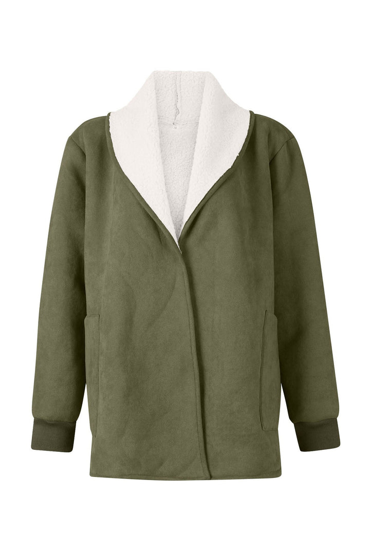 Drune | Revers Wildleder und Schafswolle Thermojacke