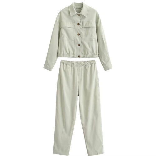 Damen Relaxed-Hose mit elastischem Bund und geradem Bein Drune