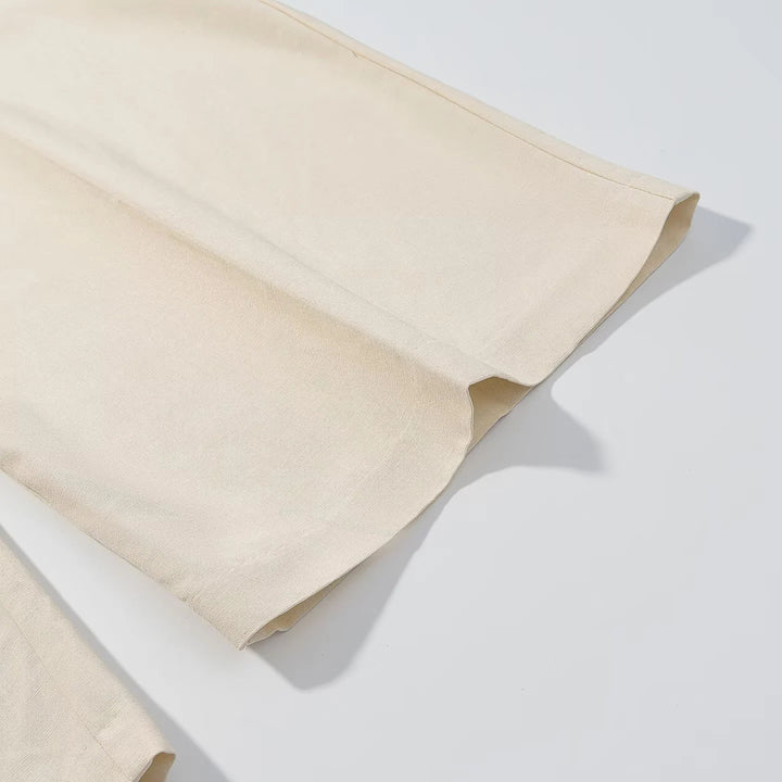 Damen nan hochtaillierte Palazzo-Hose mit Bundfalten, weitem Bein und verdeckter Frontleiste Drune