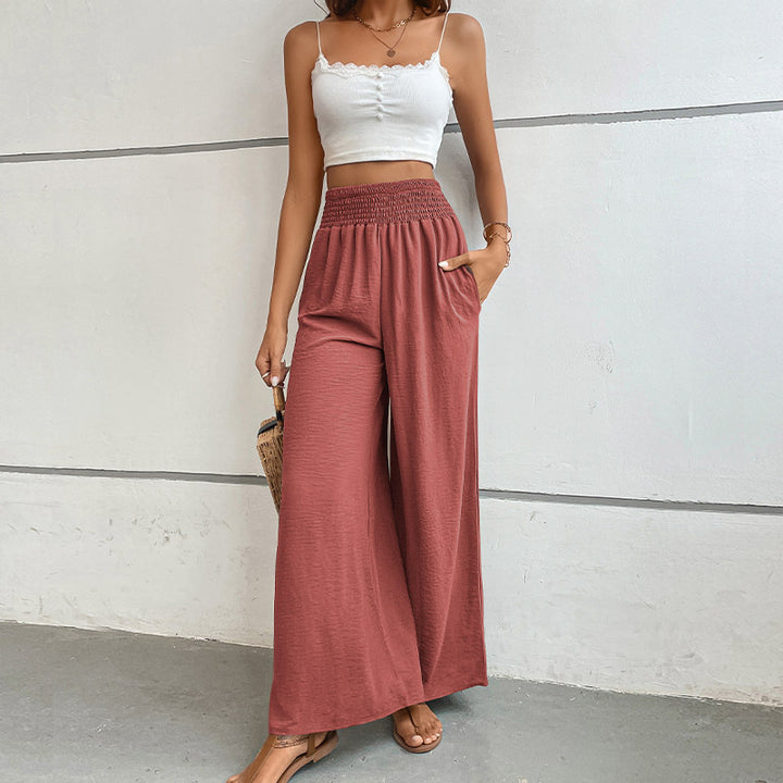 Damen Weite, bequeme Palazzo-Hose Drune