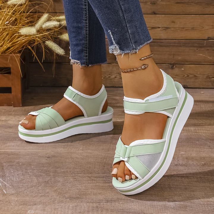Damen Komfort Sandalen mit verstellbarem Riemendesign und ergonomischem Fußbett Drune