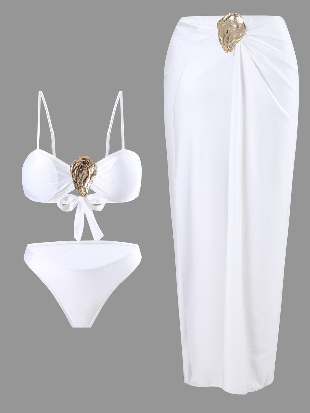 Damen Bikini-Set mit elegantem Wickelrock Drune