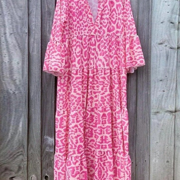 Damen Maxikleid im eleganten Leoprint Drune