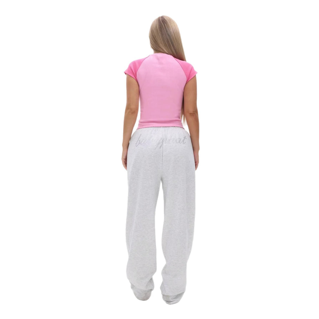 Damen Sportliches T-Shirt mit abgerundetem Schnitt Drune