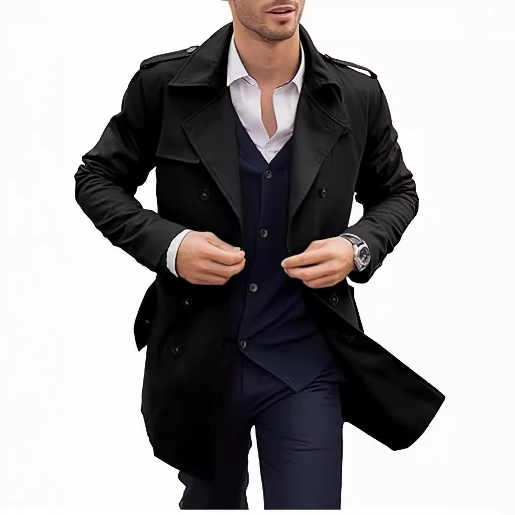 Herren Trenchcoat mit elegantem Schnitt Drune