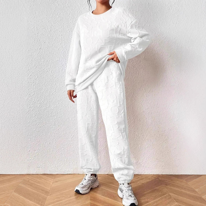 Damen Set aus hochwertigem Sweatshirt und Jogginghose Drune