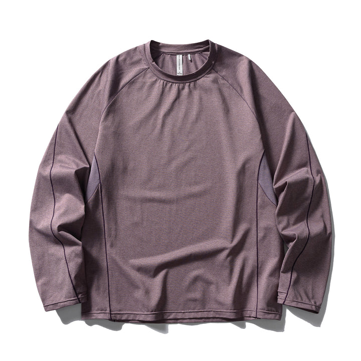 Unisex Leichtes technisches Longsleeve mit Raglanärmeln und Kontrastnähten Drune