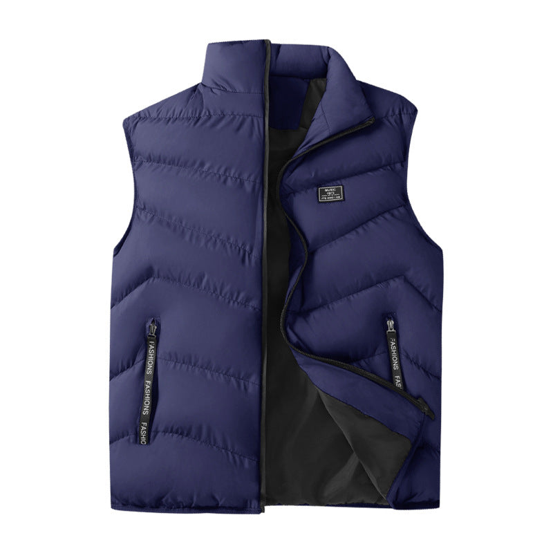 Herren Packbare Microfaser‑Steppweste mit Thermoisolierung, hohem Kragen und sicheren Ziptaschen Drune