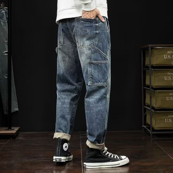 Herren Lässige Utility Jeans Drune