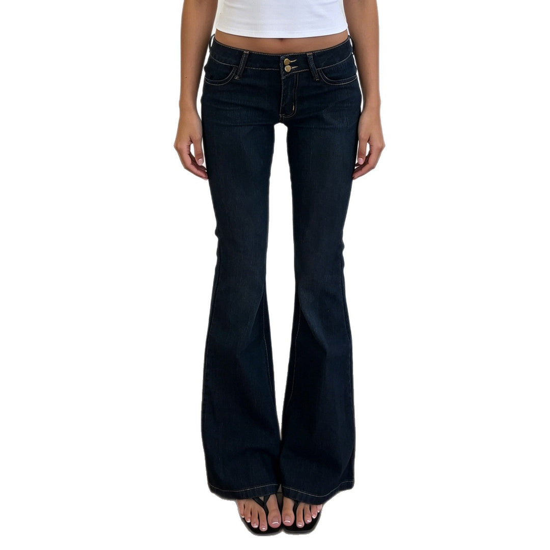 Damen High-Waist Schlagjeans mit klassischem Schnitt Drune