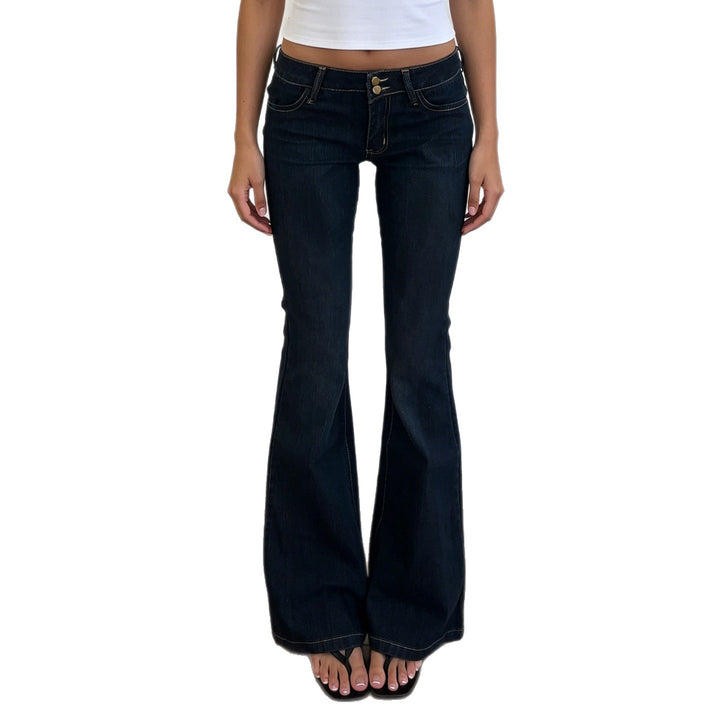 Damen High-Waist Schlagjeans mit klassischem Schnitt Drune