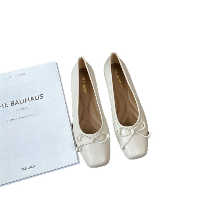 Damen Ballerina-Schuhe mit eleganter Schleifenverzierung und hochwertigem Material Drune
